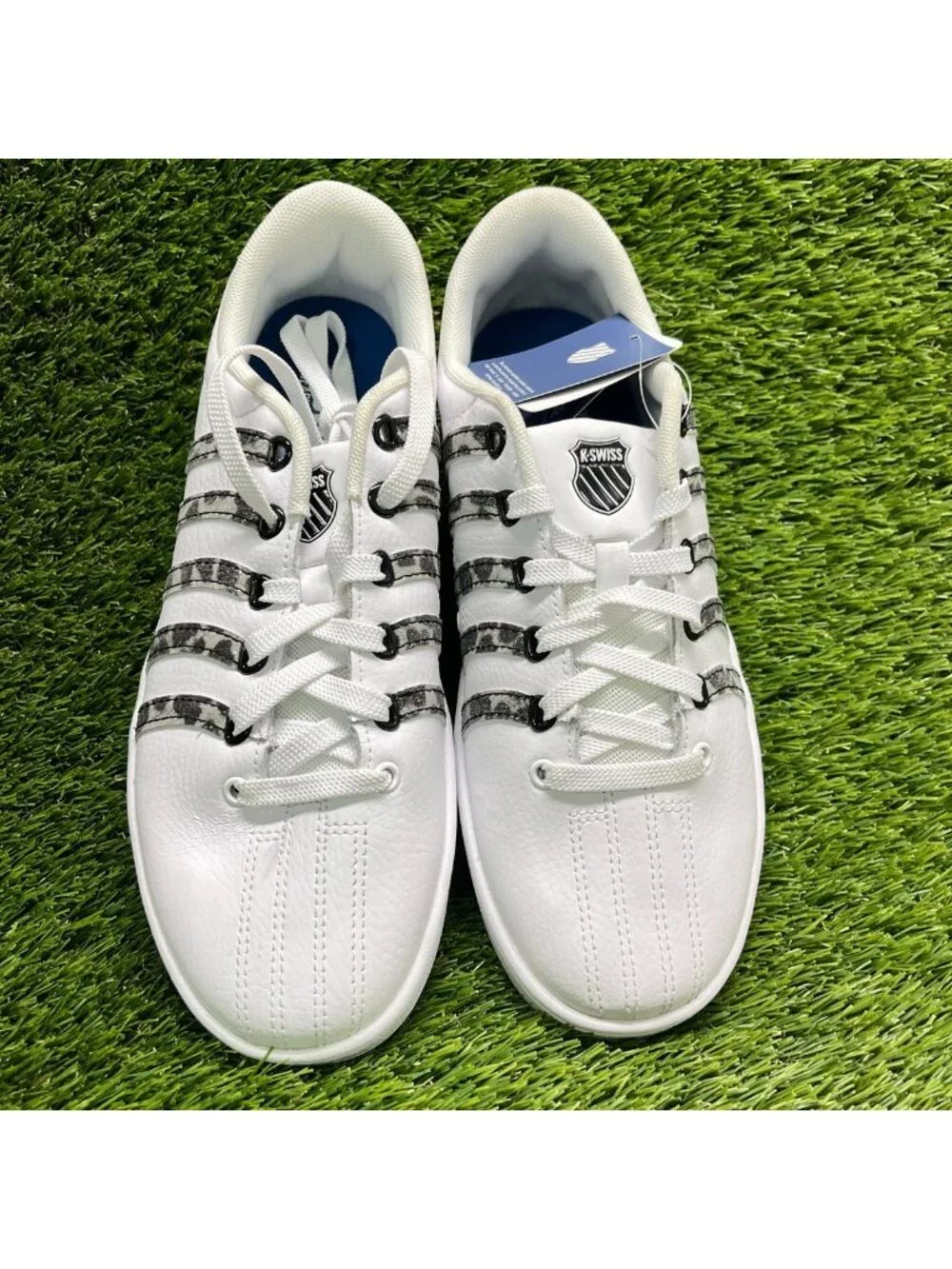 K-Swiss Court Pro II Leopard Womens Size 8.5 White Black Athletic Shoes Sneakers